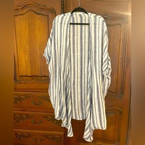 CP Shades Striped Linen Coverup